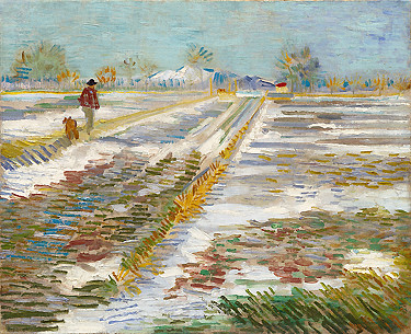 Landscape with Snow, Van Gogh