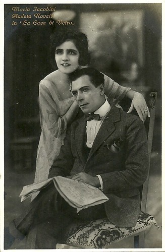 Maria Jacobini and Amleto Novelli in La casa di vetro