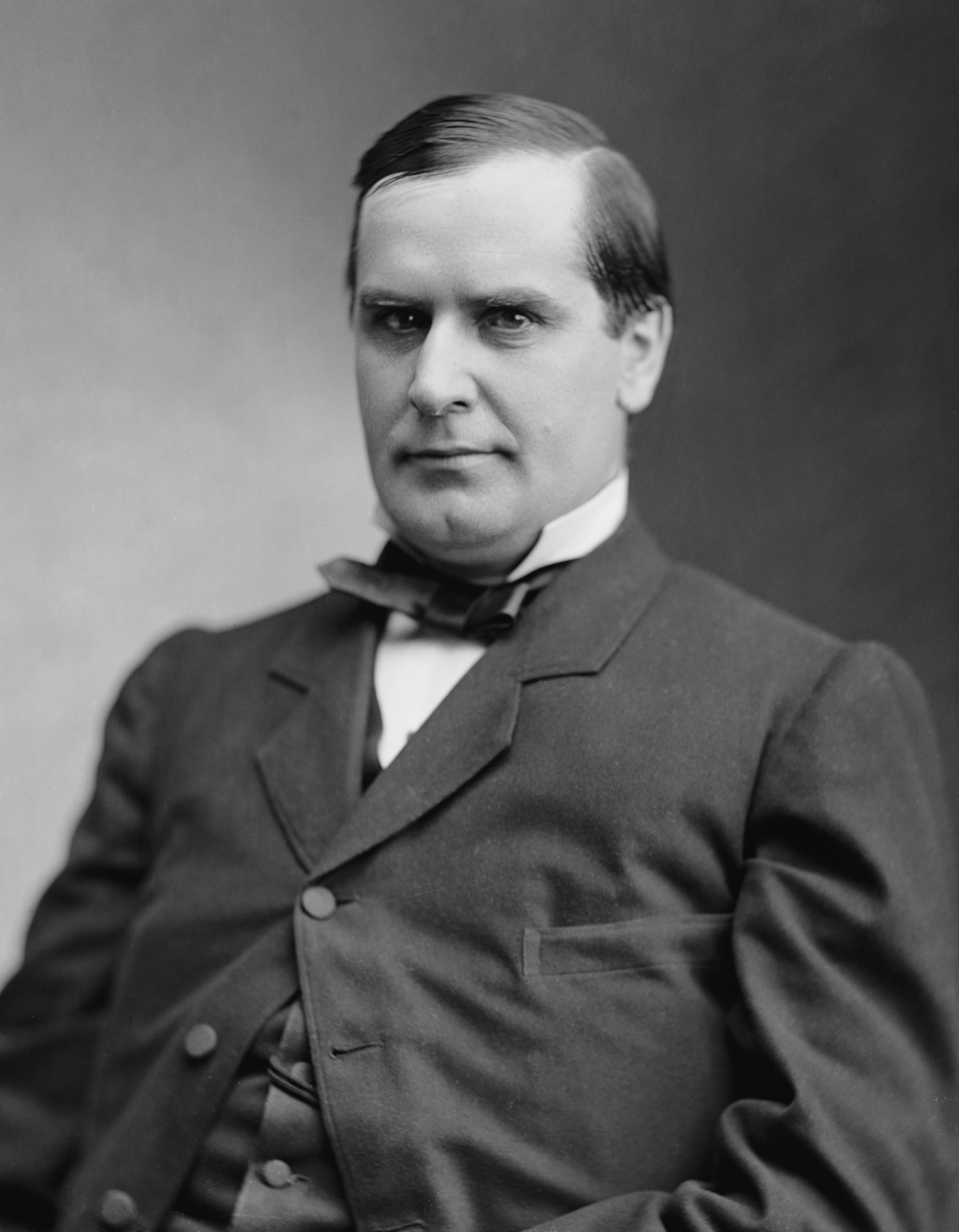 Representative William McKinley, photographed between 1870 and 1880