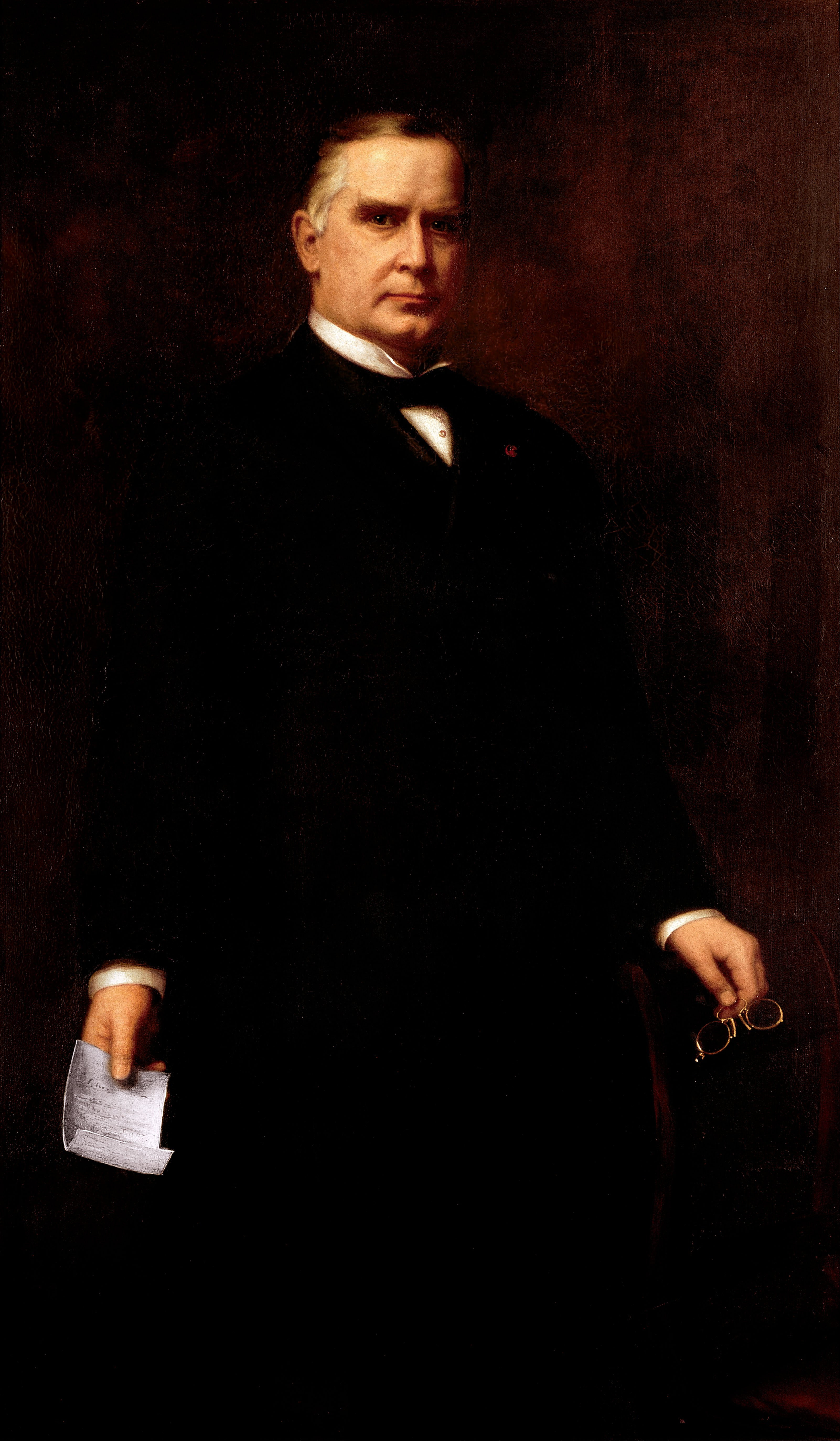 The official Presidential portrait of William McKinley, painted by Harriet Anderson Stubbs Murphy.