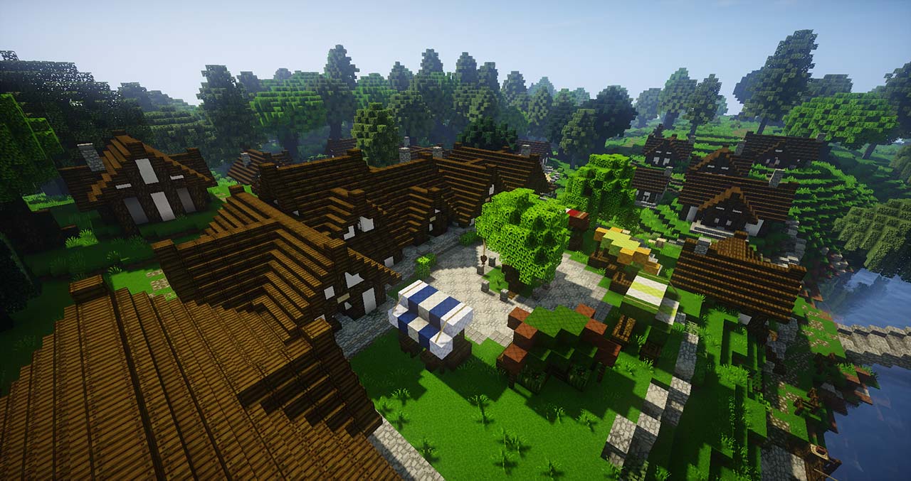 Minecraft Middle Earth By @mcmiddleearth: Hobbiton – The Hobbit Town