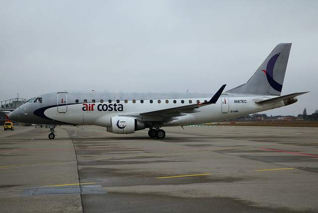 Embraer 170LR ex Air Costa N187EC. GVA, January 29. 2018