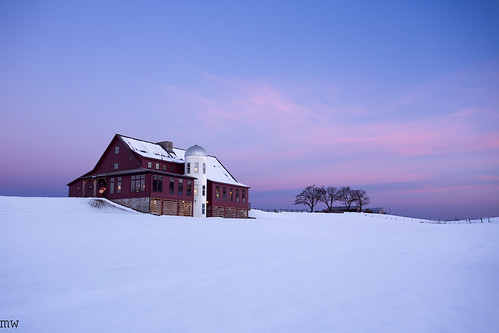 gibbethill barn groton sky snow trees dawn winter 6d 1740mm