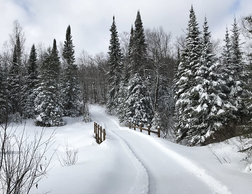 tettegouche statepark snow bridge february 2018 winter white