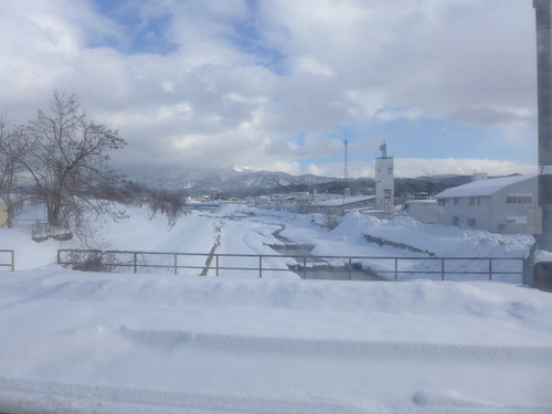 陸羽東線 rikuueastline 車窓 window 雪 snow 山形県新庄市 shinjōyamagata shinjoyamagata