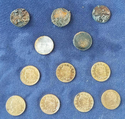 12 Coins from Pulaski wreck