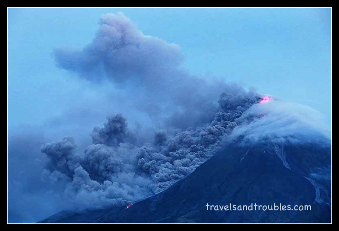 Mayon vulkaan uitbarsting