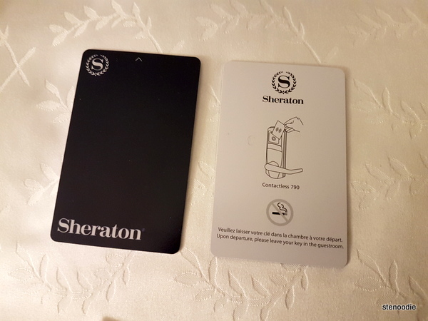 Le Centre Sheraton Montreal Hotel key cards