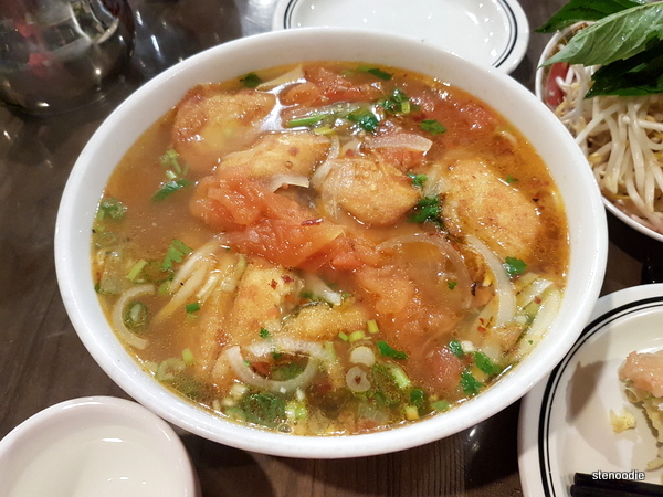Mini Fish Patties and Tomato Soup Bun Cha Ca