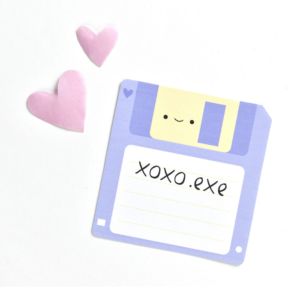 Floppy Disk Valentines