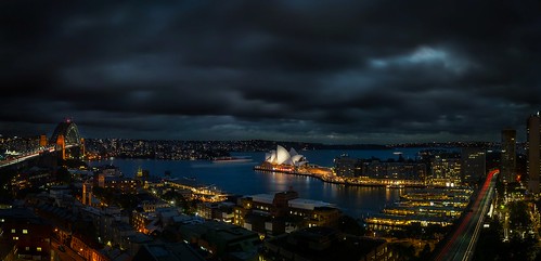 Sydney skyline at night. From How to explore Australia independently - and on a budget