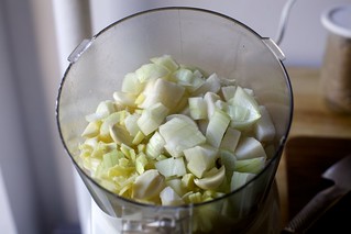 garlic and ginger and onion and pear