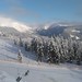 Hnědý vrch, výhled na Sněžku z rozhledny