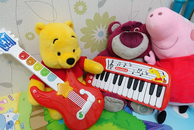 RUNALAND寶寶迷你鋼琴+炫光和弦吉他組合 (1)