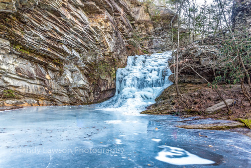 frozenwaterfalls hangingrockstatepark ice lowercasecadefalls ncwaterfall waterfalls nature outdoors