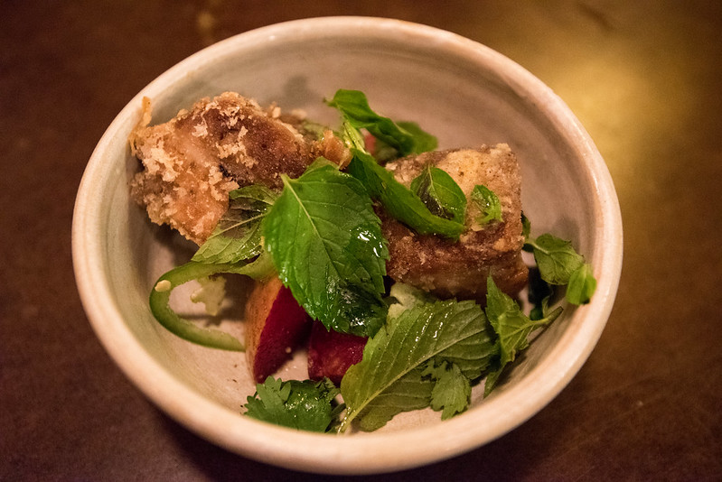 State Bird Provisions- Fillmore District, San Francisco, CA: Fried Pork Belly with Pluot