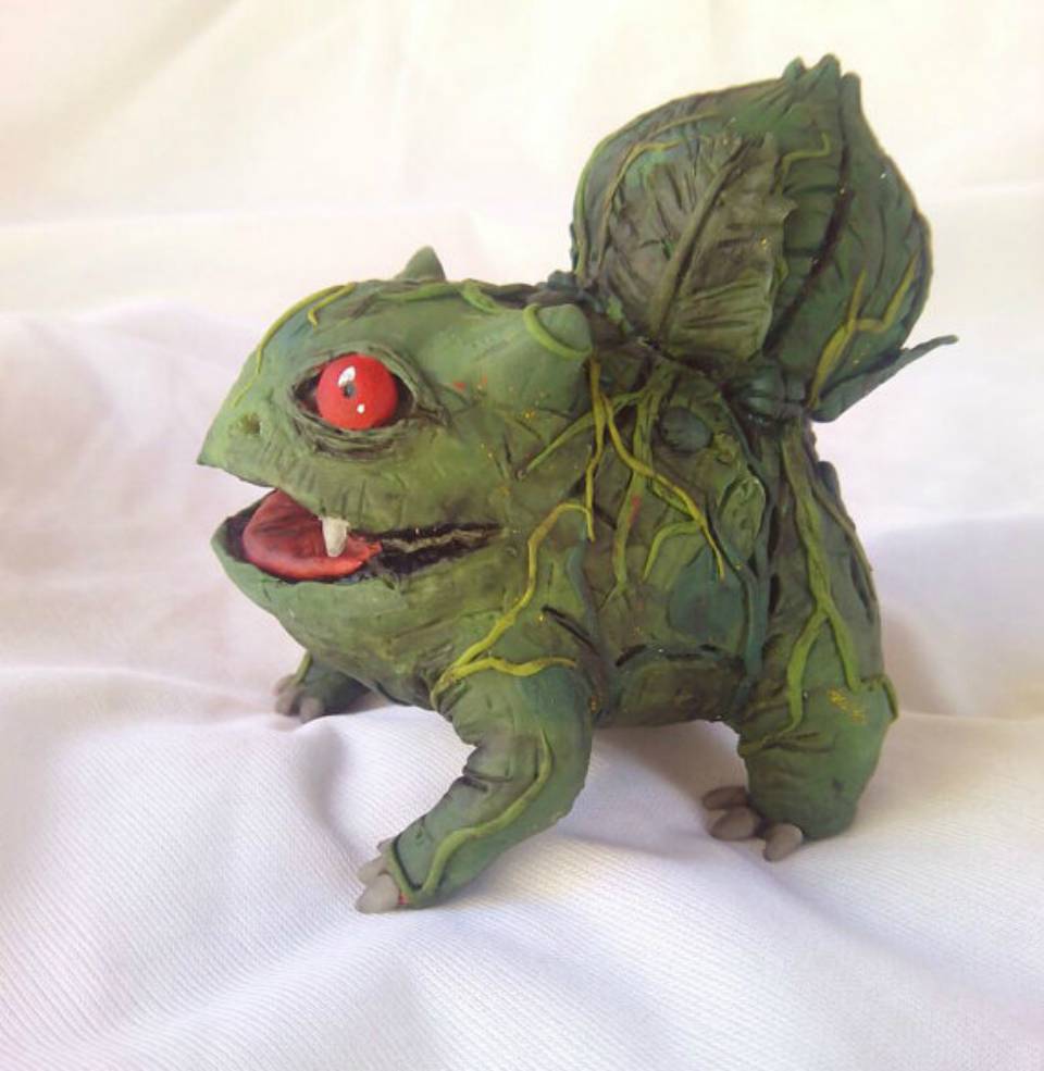 Fan fabrica muñeco realista de Bulbasaur (Pokémon)