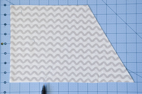 Cut from 4 5/8" mark to corner
