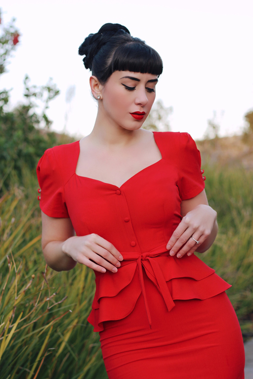 Stop Staring Rosemary Dress in Red