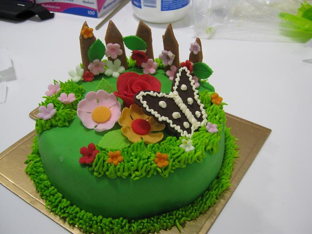 Garden Fancy Cake by Dhi's Cakes