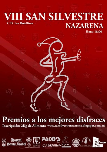 Cartel carrera San Silvestre C.D. Los Botellines