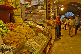 Istanbul - Spice Bazaar spice racks