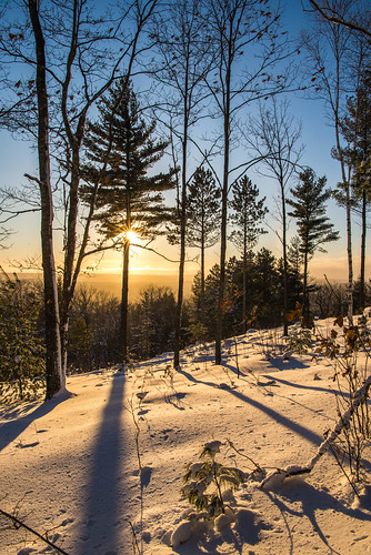 bayfield county wisconsin winter sundown