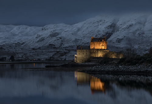 eileandonancastle scotland dusk water longexposure castle