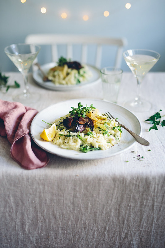 New Year's Risotto with caramelized fennel & miso mushrooms | Cashew Kitchen
