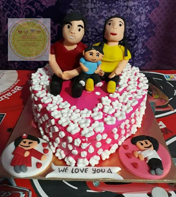Anniversary Cake by Gajjar Nair Amuu of EMOJI CAKES - Cakes for every Emotion