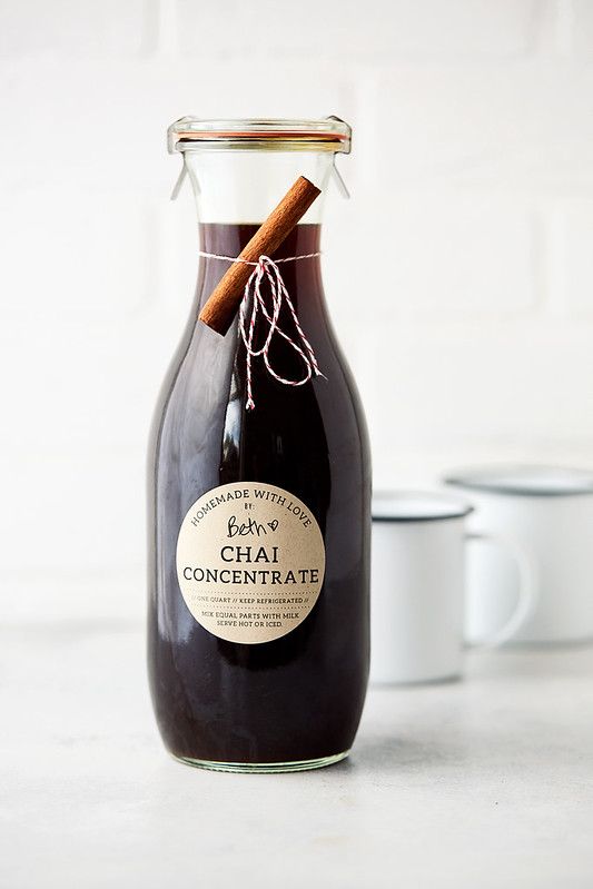 Homemade Chai Concentrate Recipe {sweetened and unsweetened}