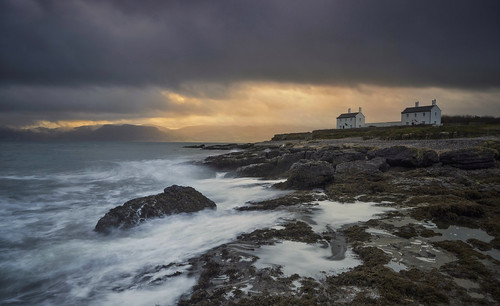 penmonpoint anglesey northwales promontory snowdonia moody stormy sunrise cottages longexposure landscapephotography wales greatbritain uk landscapes seascape
