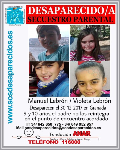 Cartel del secuestro parental en Granada