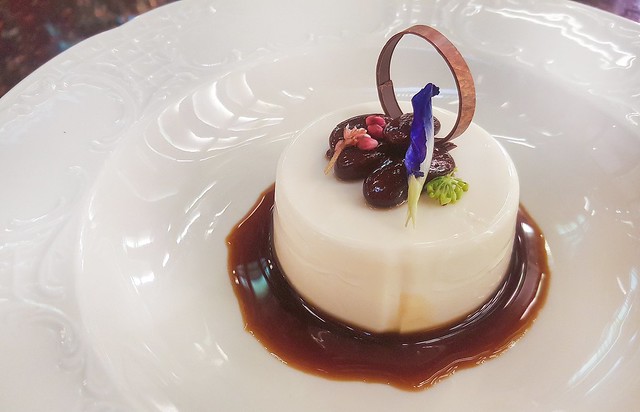 Coconut Panna Cotta with Red Beans and Gula Melaka