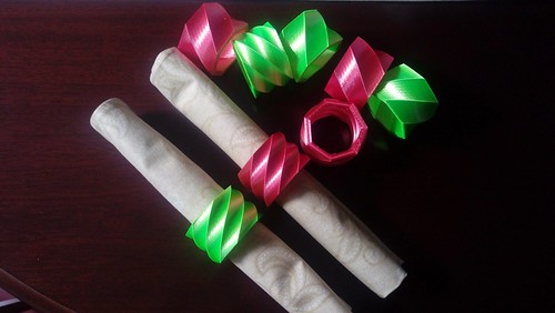 3D printed napkin rings.