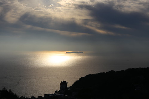 morning glow hatsushima 初島 熱海 伊豆山 sea island ocean cloud