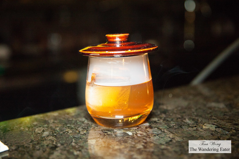 Making Old Rivalries with Suntory Hibiki Whisky - A double smoked Old Fashioned cocktail