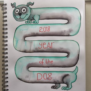 1a Year of the Dog - Art Journal Page