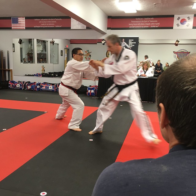 Self defense testing at the ATA Taekwondo