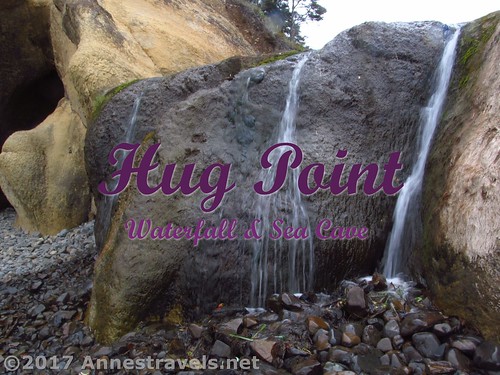 Waterfall at Hug Point, Oregon