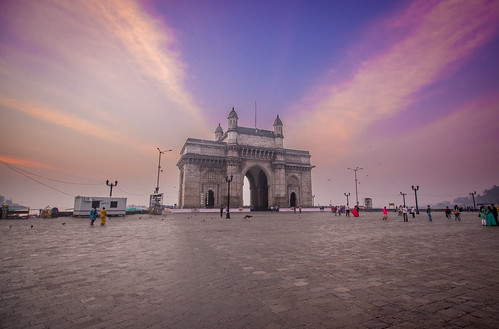 architecture building clouds colors dawn gatewayofindia hdr india mumbai outdoor sky sunrise
