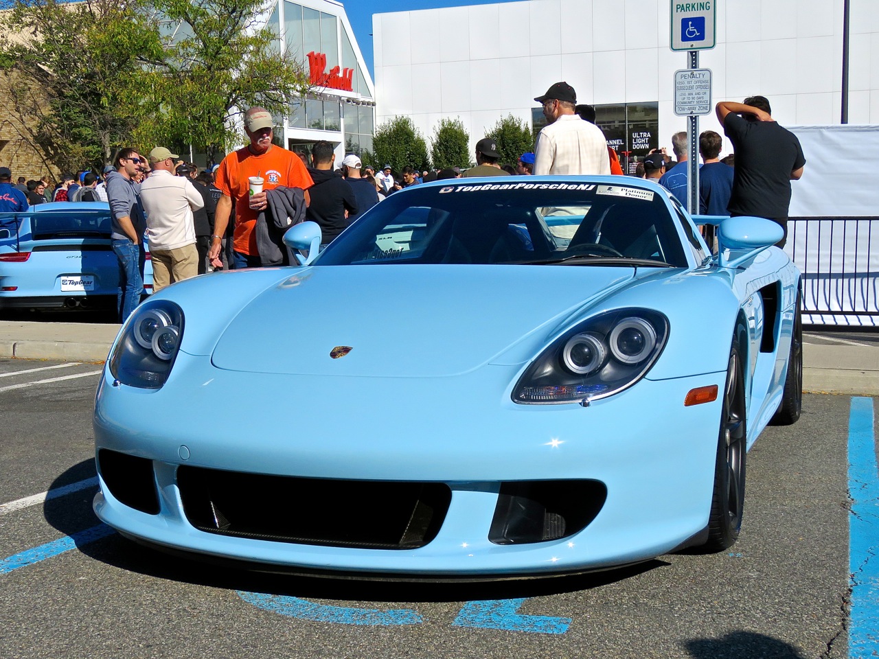 Baby Blue Porsche Carrera GT 2