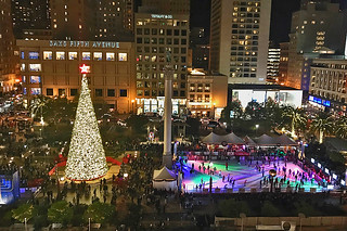 Christmas in SF - Union Square Holiday Tree rink
