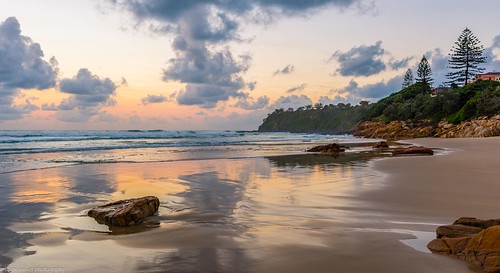 coolum beach sunshine coast queensland australia sunrise ocean sea sand waves morning clouds rocks water