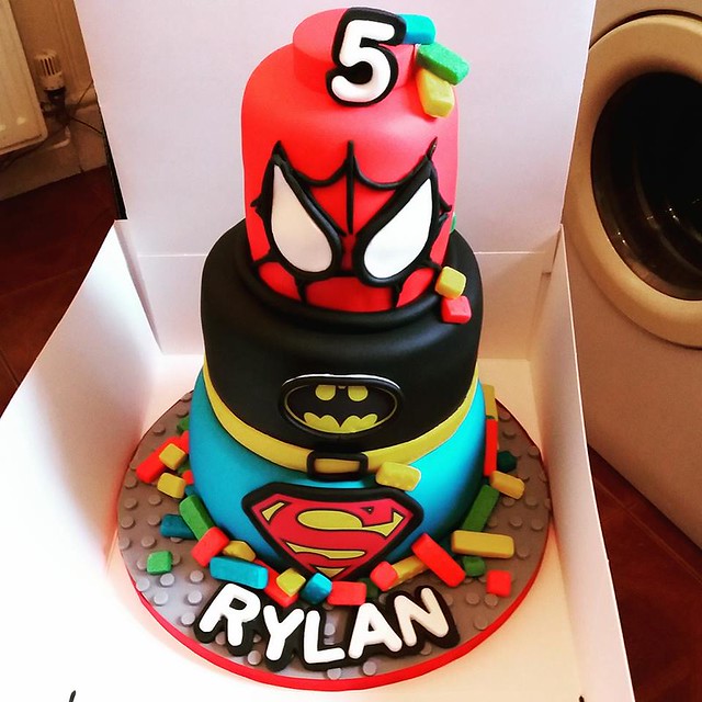 Spiderman Theme Cake by Amanda Magari of Amanda J's Cakes