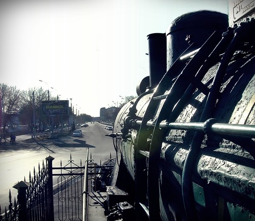 узбекистан ташкент музей город паровоз вид перспектива uzbekistan tashkent museum city steam locomotive view perspective