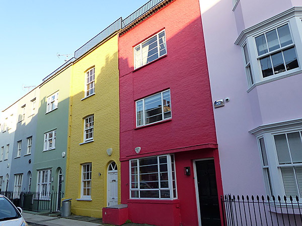 maisons colorées