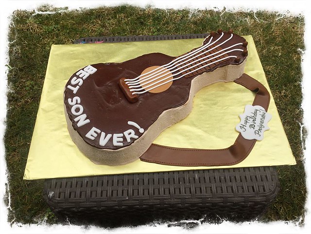 Guitar Cake. Square One Homemade Treats