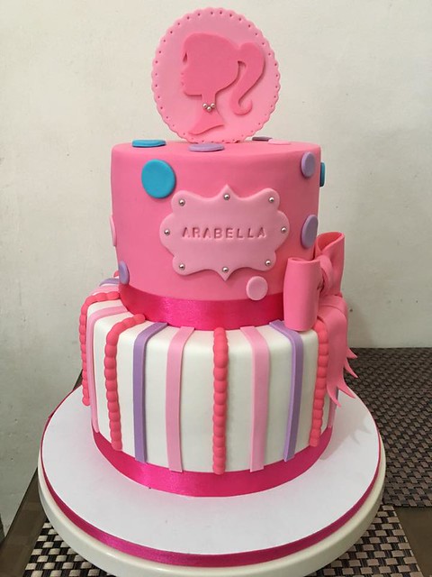 Barbie Theme Cake by Mica Baltazar Crisostomo of Micaela's Sweets