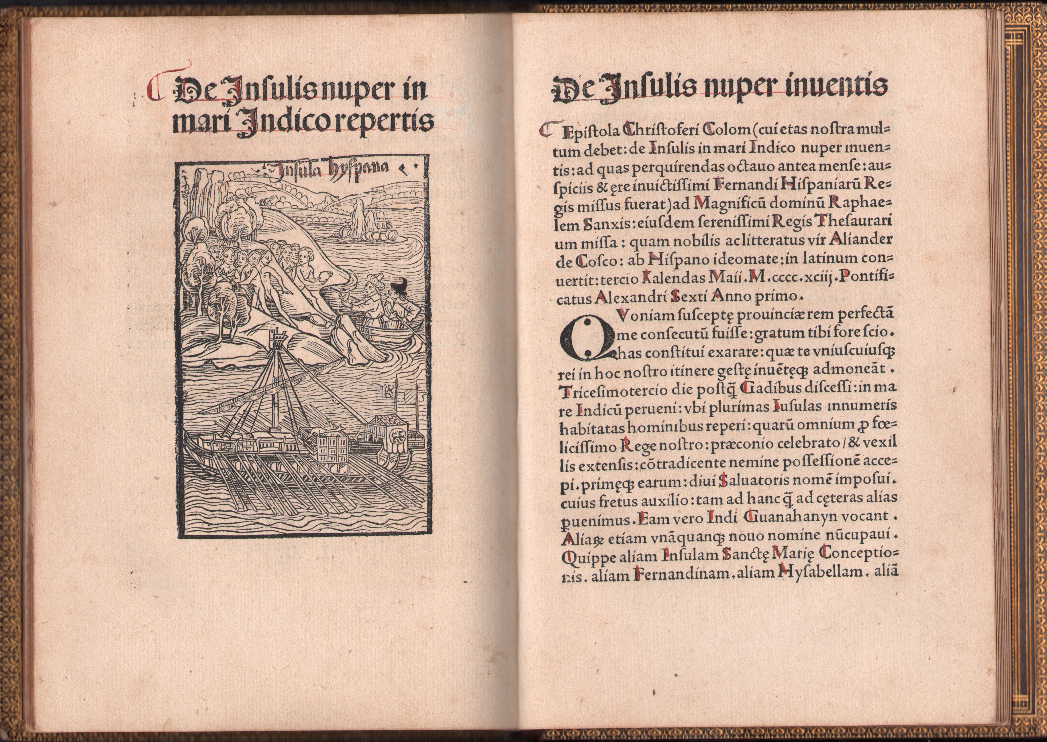 The 1494 Basel edition of Columbus's letter.